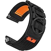 Abanen Military No-Buckle Ultra-light Nylon Watch Bands for Garmin Fenix 8 47mm/ epix Pro 47mm / Insintct 3 45mm, Loop Sport Wrist Strap for Fenix 7/6/5,Quatix 7