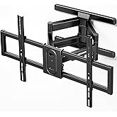 monTEK Full Motion TV Wall Mount for 43–95 Inch TVs, Pre-Assembled TV Mount with Tool-Free Tilt, Swivel, Extension, Max VESA 