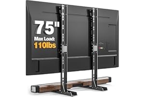 TAVR FURNITURE TAVR Universal Table Top TV Stand Mount, TV Legs for Most 20-75 Inch TVs, Replacement TV Feet with Great Load-Bearing Holds up to 110 lbs, TV Stands Base with Cable Management, Max VESA 800x600 mm