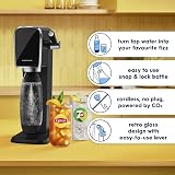 SodaStream Art Sparkling Water Maker Black with 60L CO2 Cylinder 1L Bottle view 3