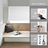 Maritown Temporary No Drill Blinds 60x150cm White 2 Clips view 6
