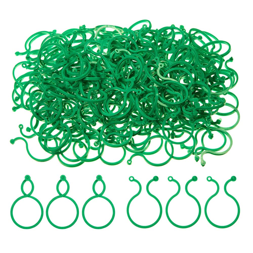 CENPEK 100Pcs Plant Twist Clip Ties Garden Plant Support Clips Vegetables Tomato Vine Flower Clips Plant Locks for Securing Plants