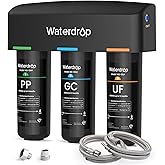 Waterdrop WD-TSA-UF 0.01 &mu;m Ultra Filtration Under Sink Water Filter System | 9 Stage Under Sink Water Filtration System, Reduces Chlorine, Taste and Odor, Fluoride, Connects Directly to Your Faucet