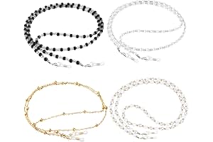 ONESING 4 Pcs Eyeglass Chains for Women Glasses Strap Glasses Chain Sunglasses Strap Glasses Holder Gift