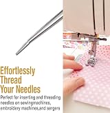 Beaditive 6-inch Sewing Tweezers 3-PC Serrated Bent Tips Stainless Steel view 6