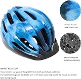 LEPESFON Kids Bike Helmet 50-57CM with Light & Visor for Boys Girls Cycling view 4