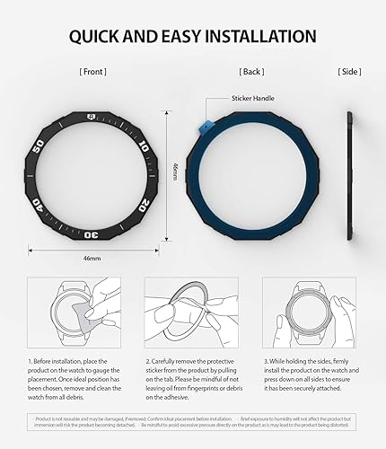 Ringke Bezel Styling Compatible with Samsung Galaxy Watch 46mm - Main Image