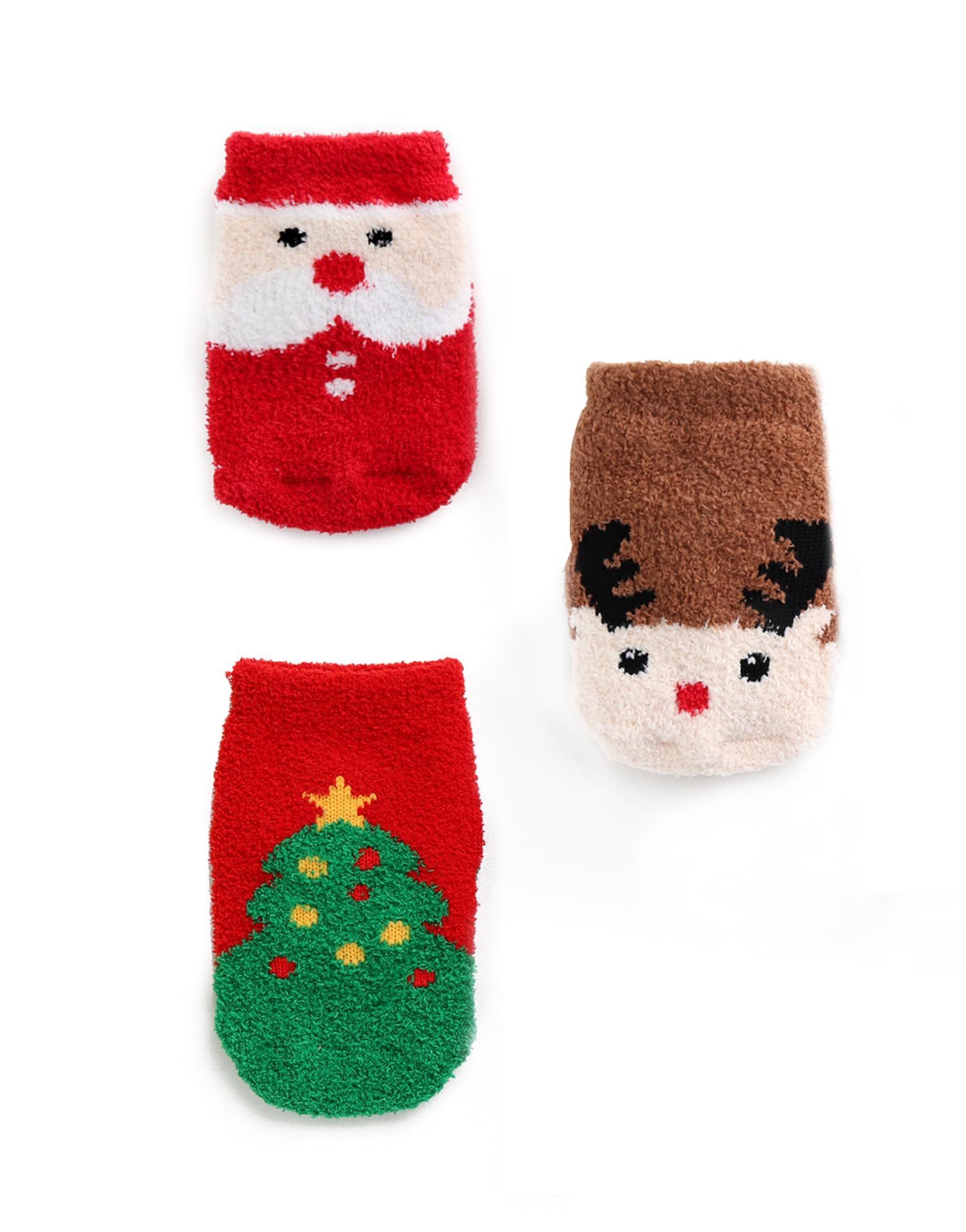 [Vaenait Baby] Animal Character Socks Toddler Kids Girls Boys Casual Socks Novelty Animal Crew Socks Multi Pack