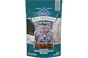 Blue Buffalo Wilderness Soft Cat Treats, Made with Natural Ingredients, Chicken & Trout Recipe, 2-oz Bag