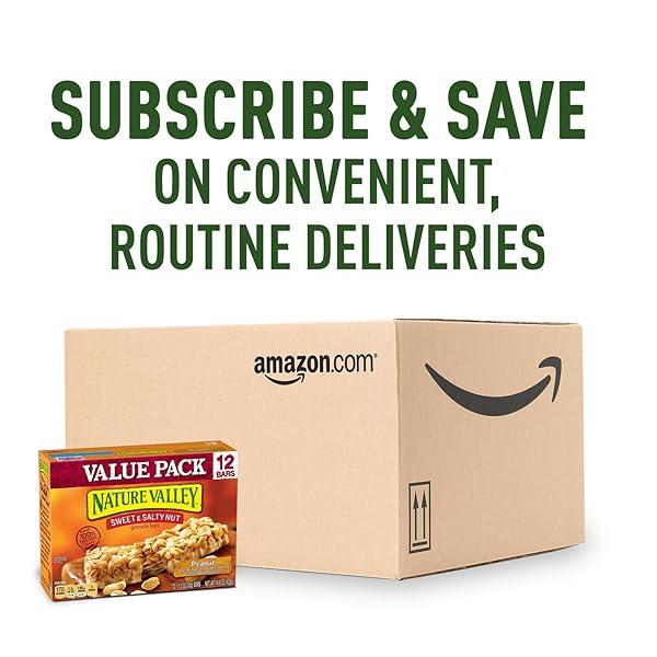 NATURE VALLEY GRANOLA BARS, SWEET AND SALTY NUT, PEANUT, 12 CT, 14.8 OZ