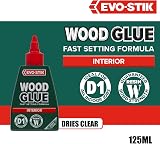 EVO-STIK Wood Glue Clear 125ml Interior Extra Strong Fast Setting view 2