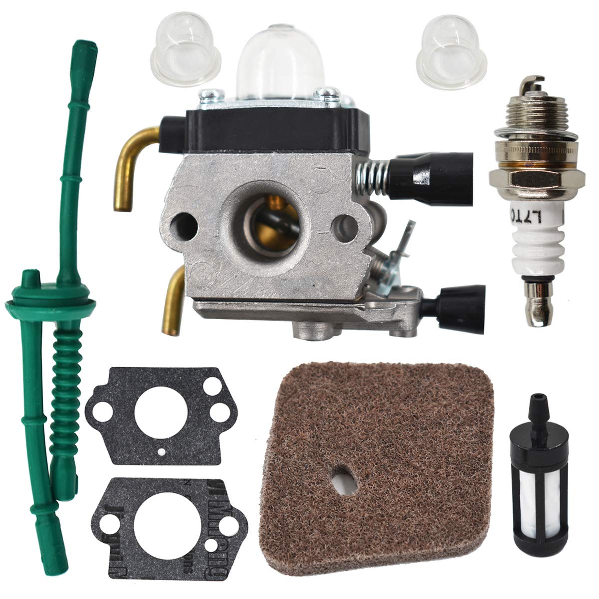 C1Q-S97A Carburetor Replacement for FS55 FS55R FS55RC KM55 HL45 KM55R FS38 w/Fuel Line Kit