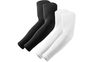 OutdoorEssentials UV Sun Protection Arm Sleeves - Cooling Compression Arm Sleeve - Sports & UV Arm Sleeves for Men & Women