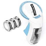 Embossing Label Maker Machine with Tapes, Embossed Label Maker Vintage, Retro Embosser Manual with 3Roll 3D Embossing Labels-Waterproof, Old School Labeler for Home Office Classroom Gifts Scrapbook