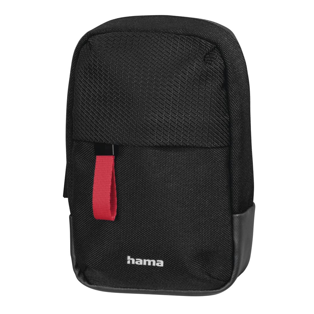 Hama Matera Small Camera Bag with Neck Strap and Belt Loop - Shoulder Bag for Small Digital Cameras - Recycled PET Black, 7.5 x 5 x 12 cm, 0.3 kg