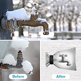 OFFCUP Outside Tap Covers for Winter 2 Pack Large Insulated Faucet Covers Grey view 7