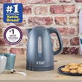Russell Hobbs Textures Electric 1.7L Cordless Kettle Grey 3KW view 2
