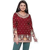 Maple Clothing Short Kurti Indian Tunics Women's Kurta Top India Apparel