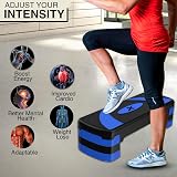 Xn8 Sports Adjustable Height Exercise Stepper 5/10/15 cm Compact Gym view 5