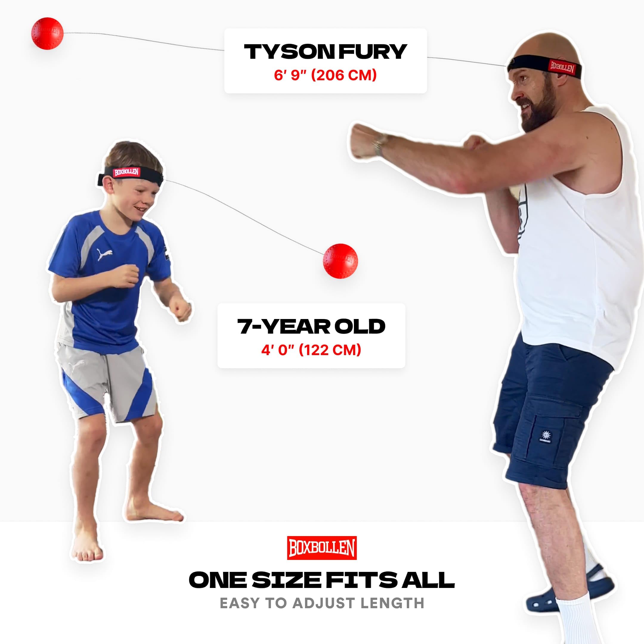 Boxbollen® Boxing Reflex Ball - Celebrity-Endorsed Home Workout Game - App-Connected Punch Counter - Hand Eye Coordination Training Ball - Christmas Gift for Boxers, All Ages - Stocking Stuffer