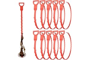 KINGLEV Drain Auger, Plumbing Snake, Drain Clog Remover, Sink cleaner, Bathtub Bathroom (25 inch)