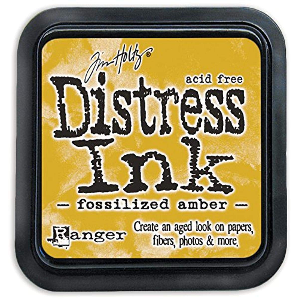 Ranger April Distress Ink Pad, Fossilized Amber, By The Yard