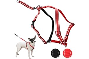 Ultimate Control Dog Harness Medium Sized Dog, Red Nylon Medium Dog Harness with Detachable Accessory Handle & Leash Extension, No Pull Dog Harness Medium Sized Provides by Sporn
