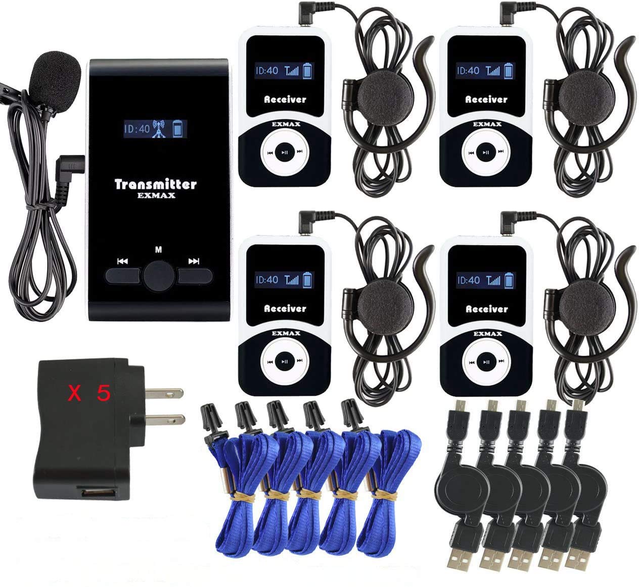 EXMAX ATG-100T 195MHz Wireless Tour Guide Acoustic