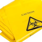 White Hinge White Hinge 50x Yellow Biohazard Bags 35cm x 20cm Self Seal view 1