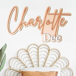 Custom Wood Name Sign for Nursery or Kids
