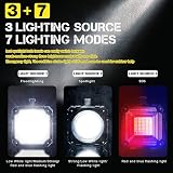 LETOUR LED Torch 10000mAh 4800LM Rechargeable USB Power Bank 7 Modes Camping view 5