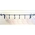 Amazon.com: Wrought Iron Hanging Pot Rack with Hooks-Amish Made ...