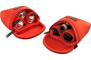 Protec Trombone/Alto Sax 3-Piece Neoprene Mouthpiece Pouch, Red
