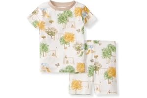 Burt's Bees Baby Girls' Pajamas, 2-Piece Long Sleeve Tee and Pants Organic Cotton PJ Set