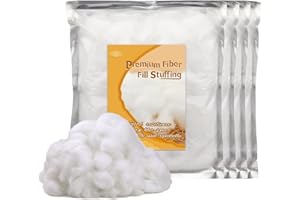 Tikjiua Pillow Fiberfill Stuffing, 800g/28.2OZ Polyester Fiber Fill Stuffing, Polyester Cushion Fiber Fill, High Resilience Fill Fiber for Stuffed Animals, Cotton Stuffing, Fiberfill DIY Craft