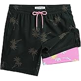 maamgic Mens Swim Trunks with Compression Liner 7 Inch Inseam Mens Bathing Suit Quick Dry Swimming Trunks Swimsuit