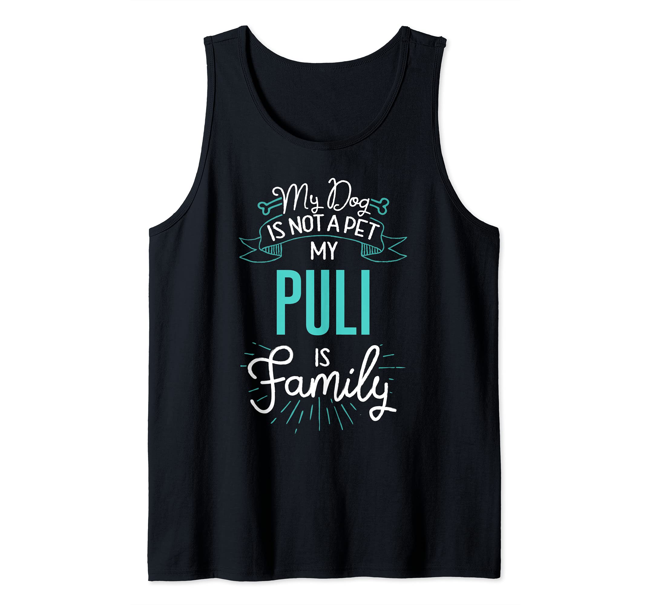 Cute Puli Design Family Dog Giftn Tank Top