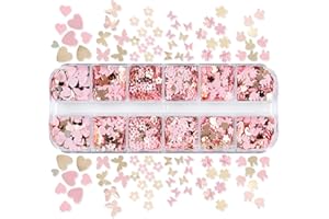 Glitters Flakes Heart Sequins Confettis for Diys Jewelry Making Resin Mold Fillers Nails Art Decoration Craft