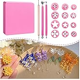 KEOKER Spring Clay Cutters, Spring Polymer Clay Cutters Flowers, Small Flower Clay Cutter, 12 Shapes Polymer Clay Cutters for Earrings, Polymer Clay Tools, Polymer Clay Earring Making Kit