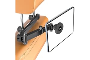 OHLPRO Magnetic Headrest Car Tablet Mount with Foldable Telescopic Arm for iPad Car Holder Back Seat Road Trip Essentials for