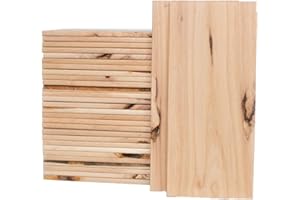 WILDWOOD GRILLING Case of 30 Medium-Sized 5" x 11" Alder Grilling Planks - Great Size for Salmon, Fish, Pizza, Seafood, Vegetables & More - Natural & Made in The Pacific Northwest USA