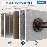 Yeabett Curtain Poles 48-226cm Extendable Telescopic No Drill Bronze view 5