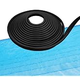 MIYOLO 120'ft Pool Liner Lock for In-Ground and Above Ground Pools, Roll Swimming Pool Liner Bead Lock Black