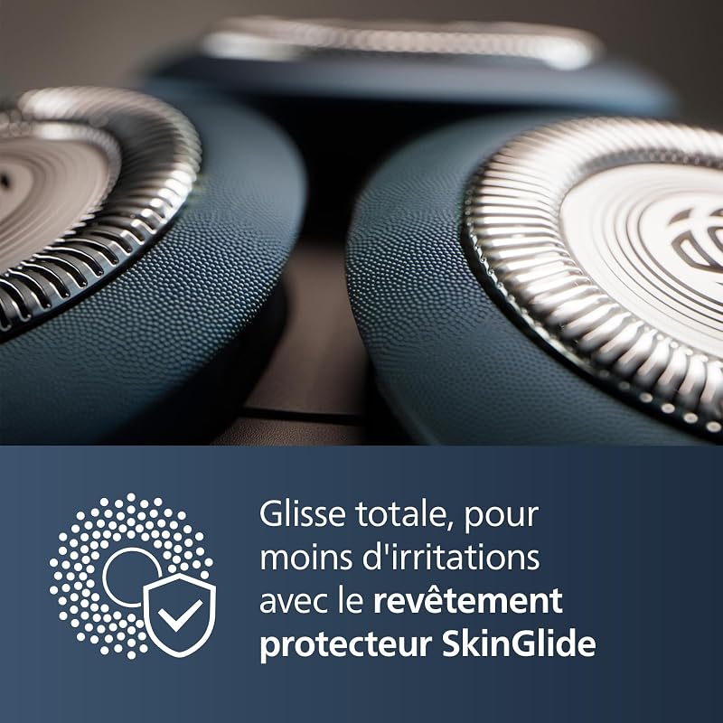 5000X Series - Rasoir électrique 100 pourcent étanche, technologie SkinProtect, tête flexible à 360°, 1 h de charge / 5 min - Charge rapide, capot de protection argenté, modèle X5004/00