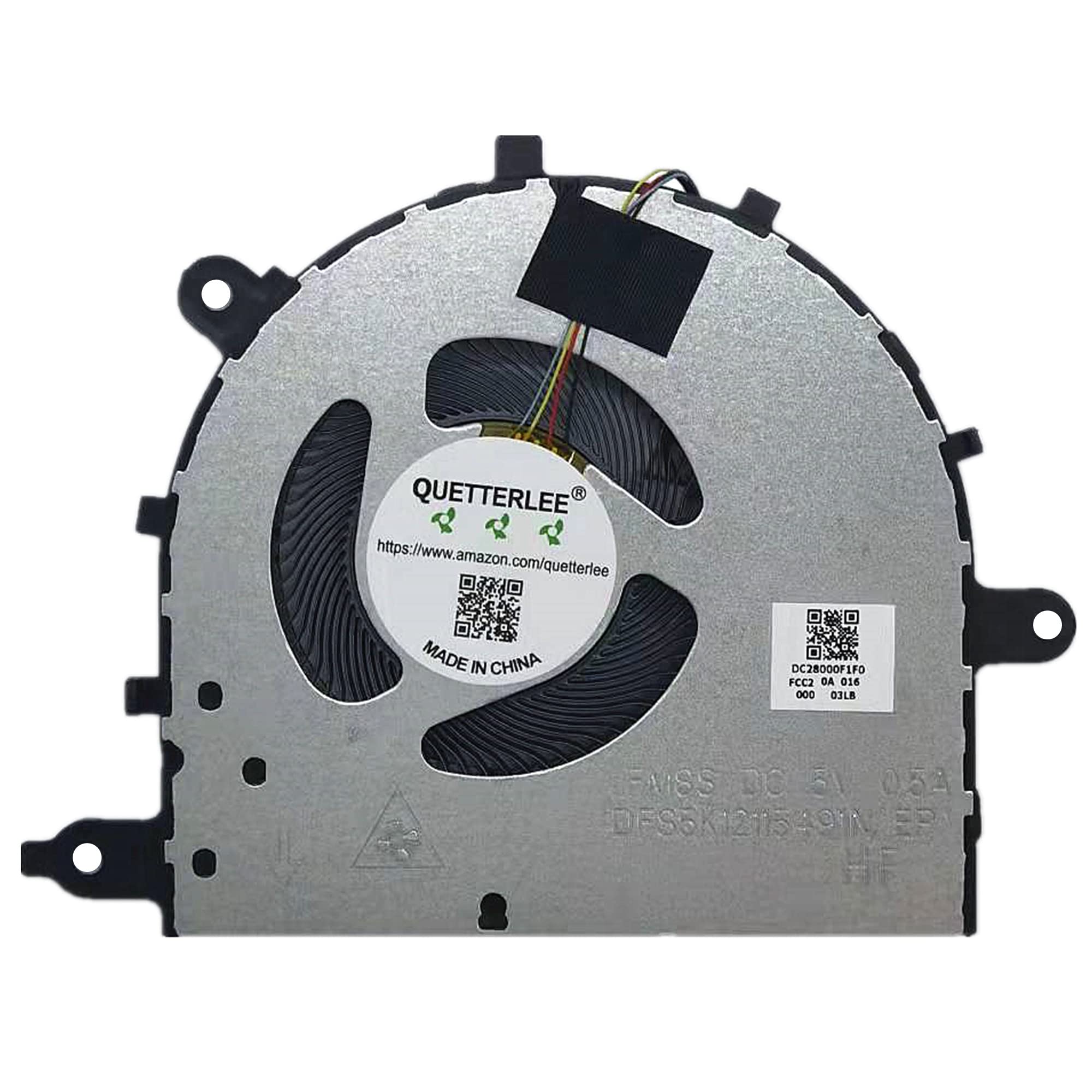 Photo 1 of QUETTERLEE New Laptop CPU Cooling Fan for Lenovo xiaoxin 15-are 15-ITL 2020 ideapad 5-15ITL05 5-15ALC05 5-15ARE05 5-15IIL05 XIAOXIN air 15-are 15-ITL 15-ALC 2021 15-ALC 2022 S550-15 Series FM8S Fan