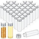 Didaey 100 Pcs Vials Clear Mini Glass Bottles with