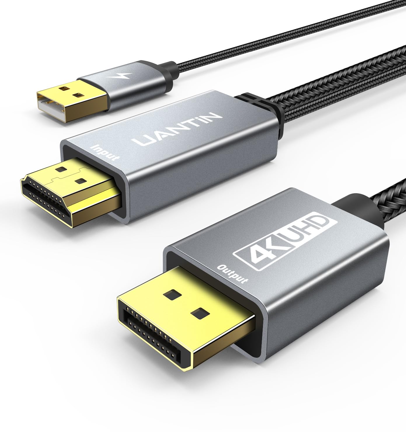 UANTIN Active HDMI to DisplayPort Cable