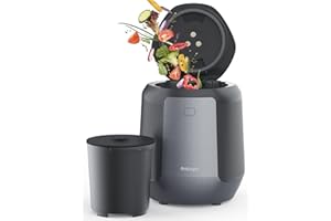 Enboya Electric Composter: 4.2L Large Capacity Odorless Quiet Composter Kitchen Counter Top Food Cycler Machine Electric Compost Bin Indoor Countertop Recycler Composting Trash Can Smart Mill Waste