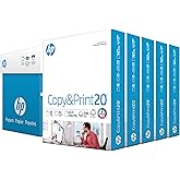 HP Printer Paper | 8.5 x 11 Paper | Copy &Print 20 lb | 5 Ream Case - 2500 Sheets| 92 Bright | FSC Certified| 200350C