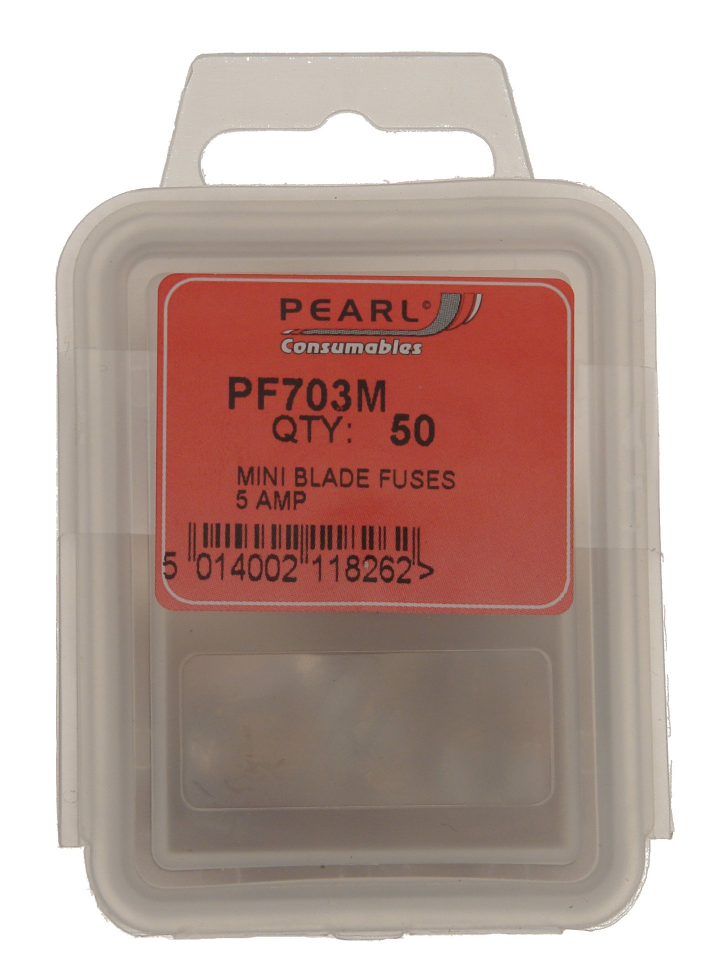 Pearl PF703M 5A Mini Blade Fuses (50 Pieces)